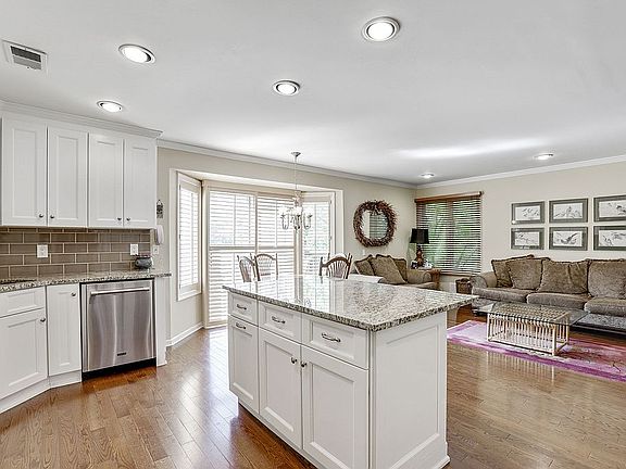 Kitchen with slider to Deck