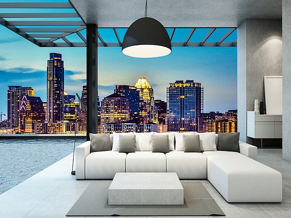 Real view.  3D terrace.