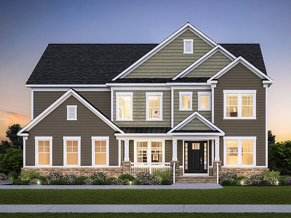 Deer Valley Exterior Rendering - Elevation 3 at Bull Run in Centreville, VA.
