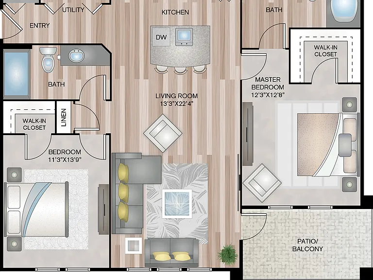 1220 Square Feet 1220 Square Feet