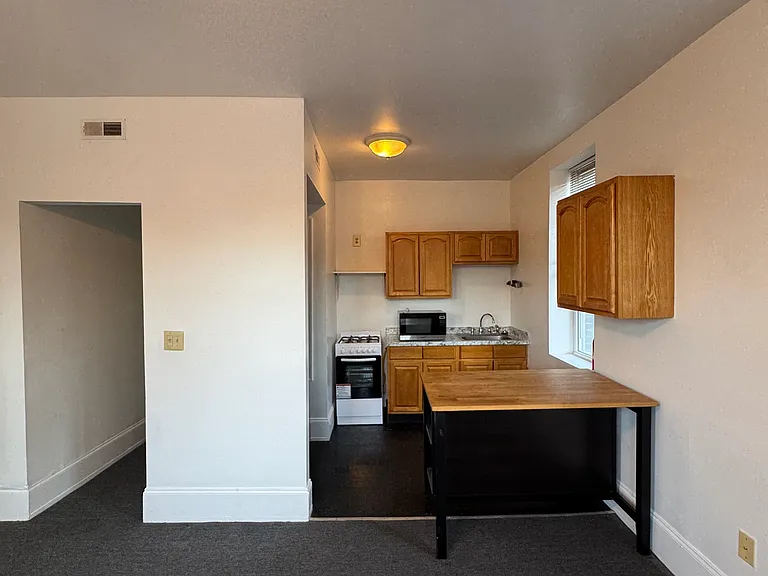 Open kitchen and living room