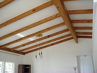 Open beam ceiling