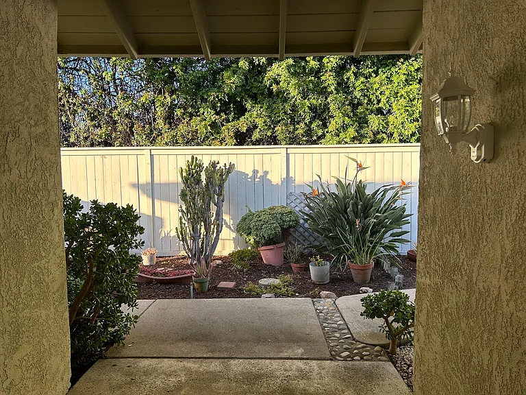 Opening the front door