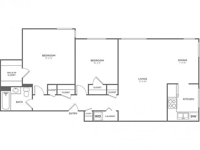 Floor plan Maury-Restored