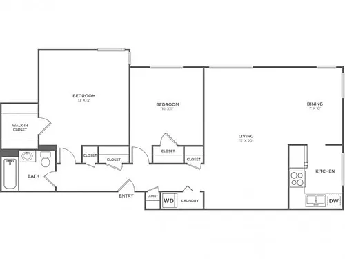 Floor plan Maury-Restored
