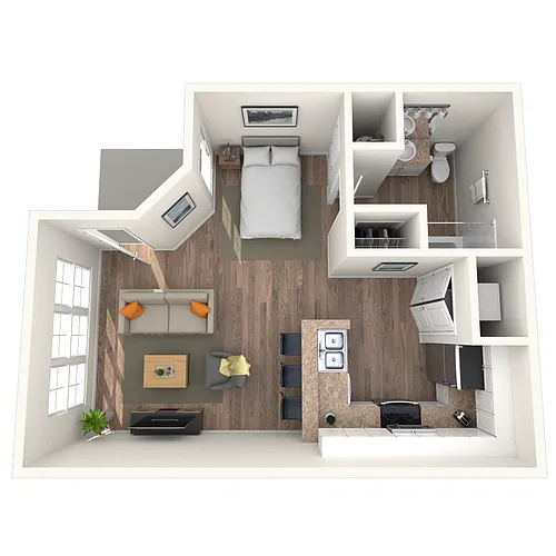 Floor plan 578 sf-FP