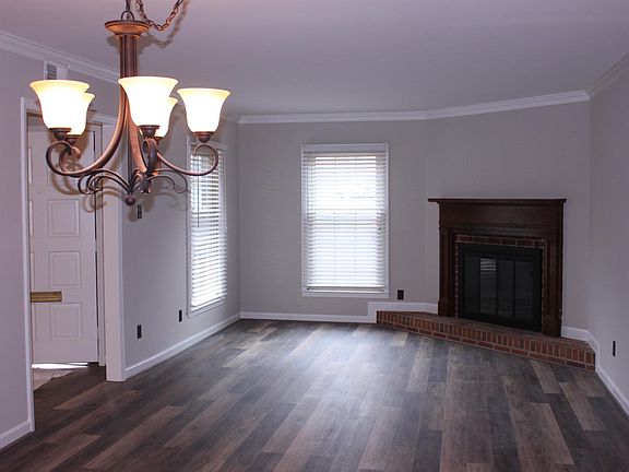 Dining Room & living room w/ fireplace 