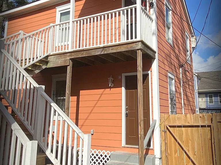 1st floor apartment in this charming carriage house at the rear of the property..