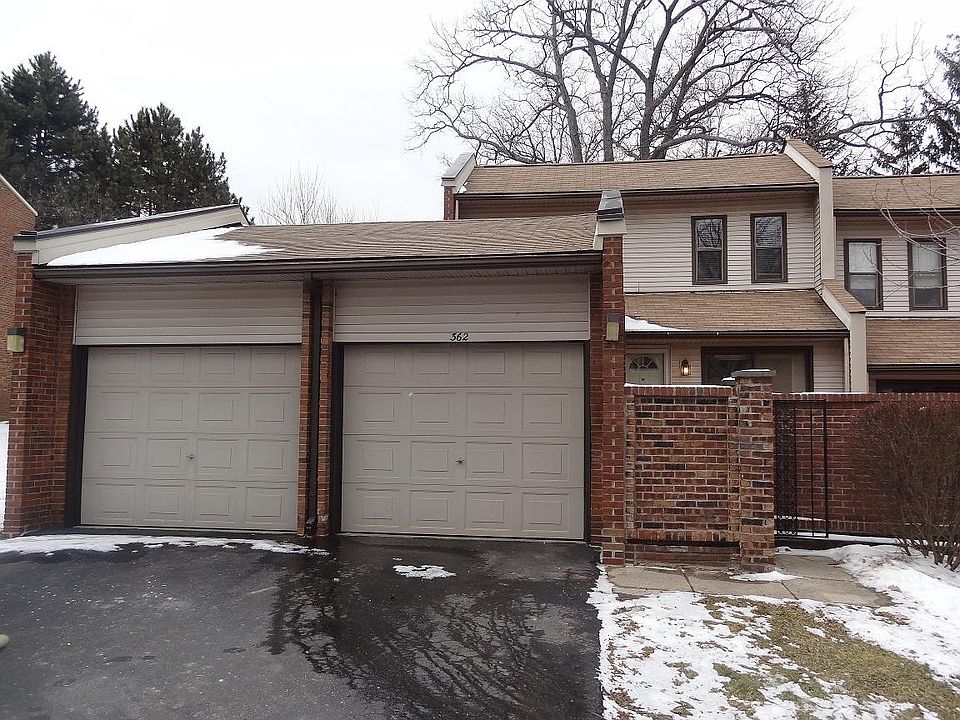 Two car garage. This is an end unit.