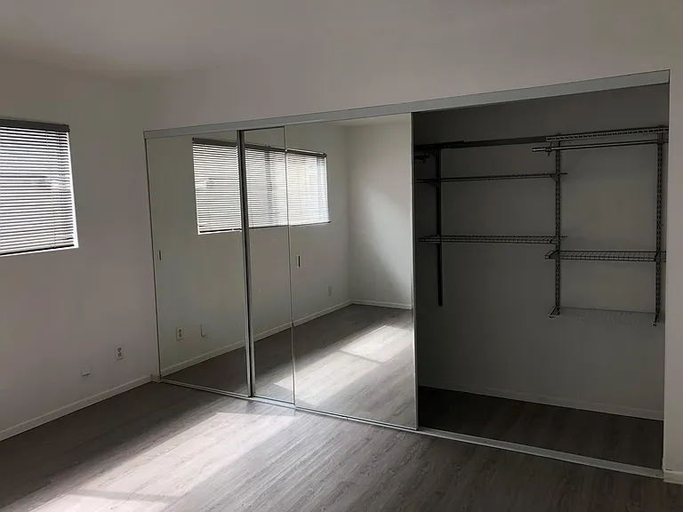 View of closet to the second/front bedroom