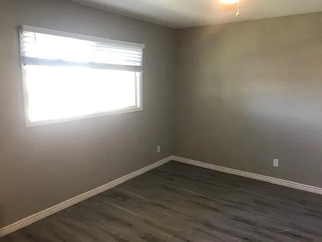 Master Bedroom with vinal plank flooring