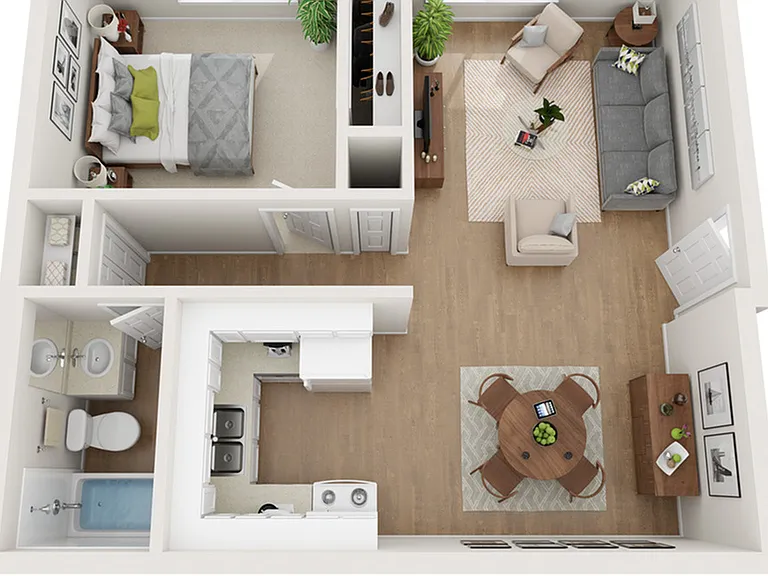 1 Bedroom 1 Bedroom