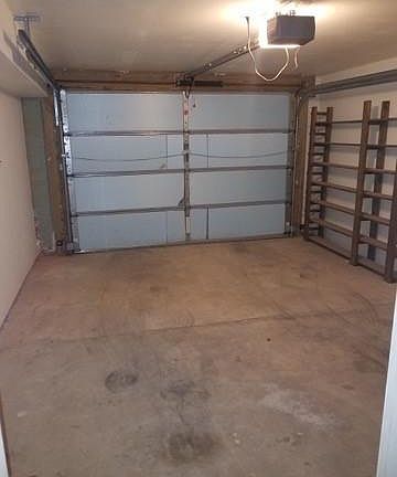 very wide garage is great for storage (bikes, etc).