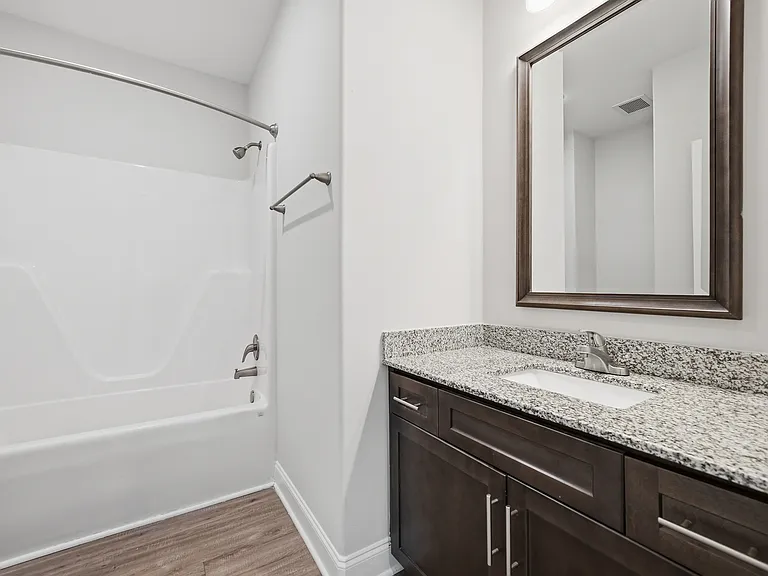 Bright, clean bathrooms made for daily ease