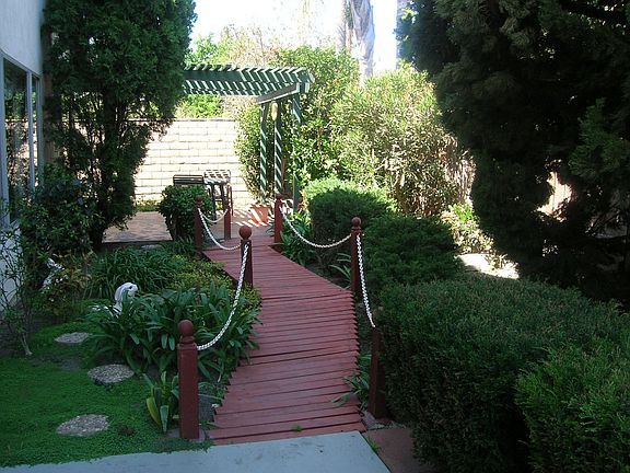 yard outside kitchen