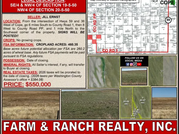 36806 Wa County Rd #3, Cope, CO 80812