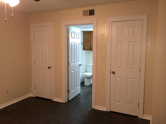 bedroom with 2 closets