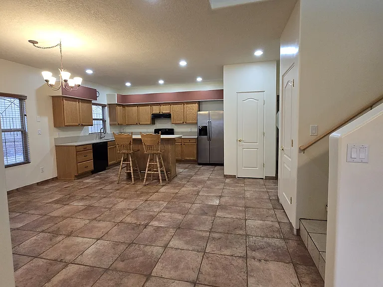 Kitchen view from living room