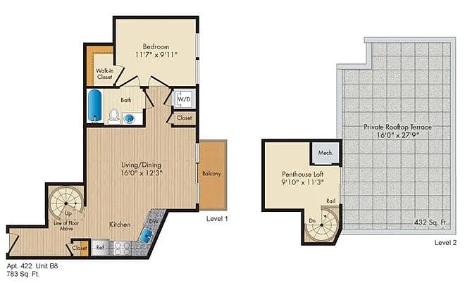 Floor plan Style B8 Penthouse