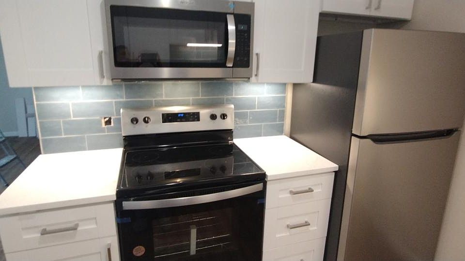 Brand new stainless steel appliances