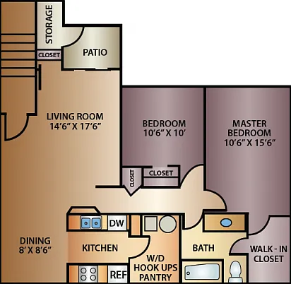 Grove 2 Bed Floor Plan Grove 2 Bed Floor Plan