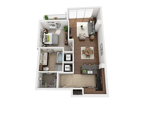 Floor plan Plan D (A1D)