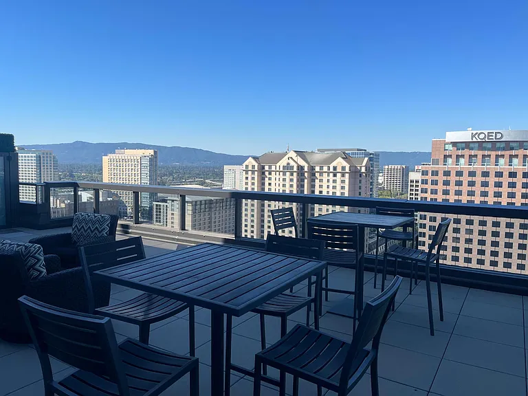 21st Floor Observation Terrace seating.