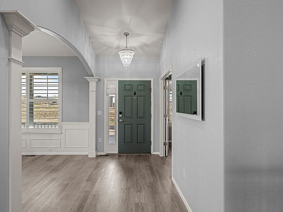 Front door and dining room entrance