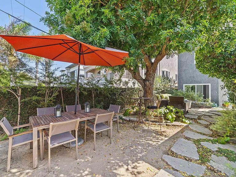 backyard eating area