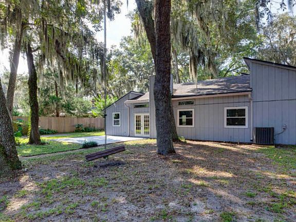 Updated backyard with pavers and shed