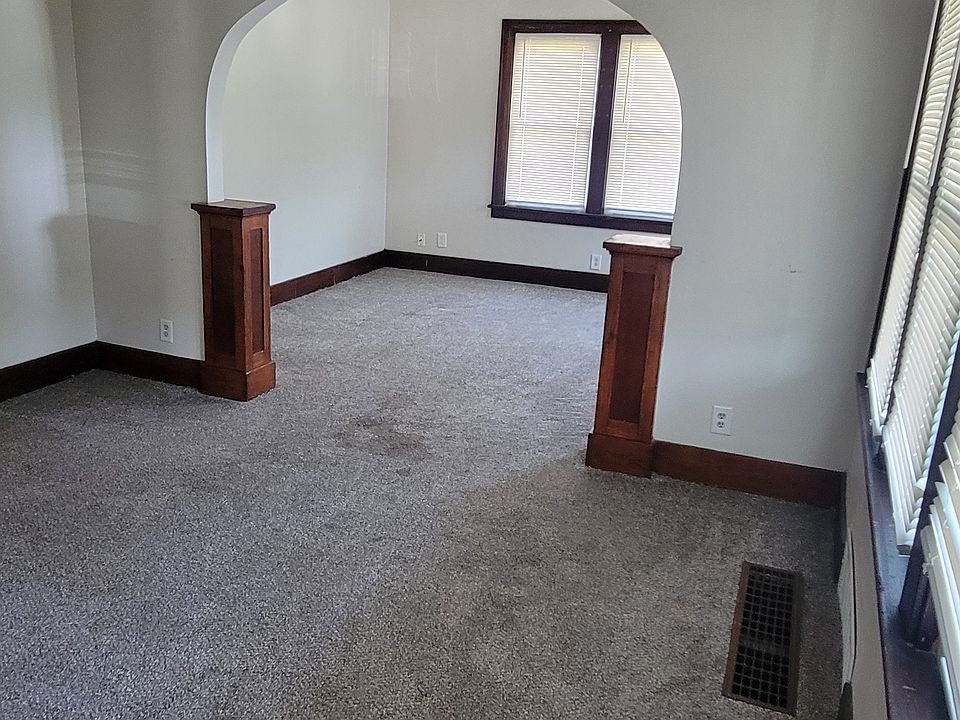 Dining room looking into living room