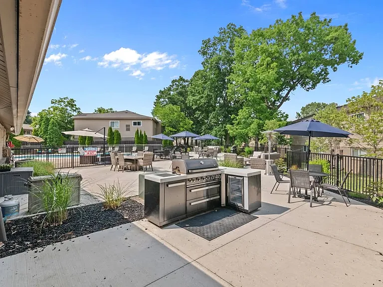 Outdoor kitchen - residents are encouraged to enjoy!