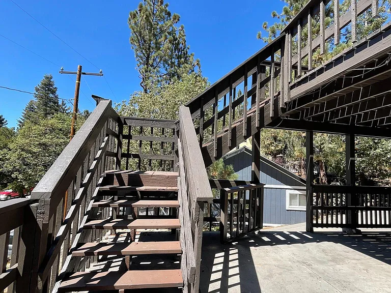 Walk into the house. Stair entry.