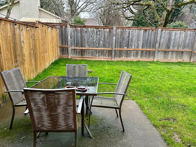 Patio from Sliding Door in Dining.