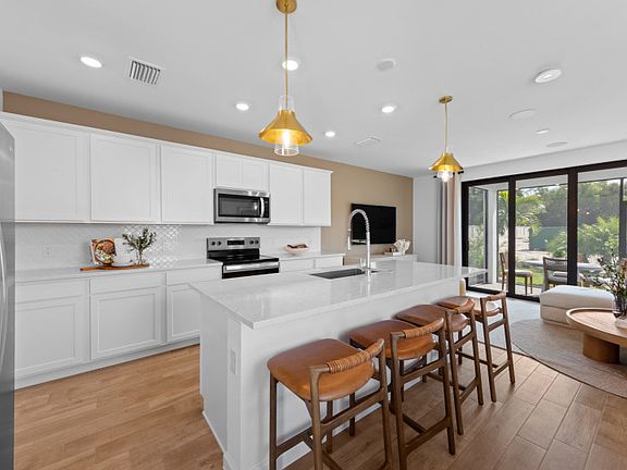 Kitchen with designer finishes