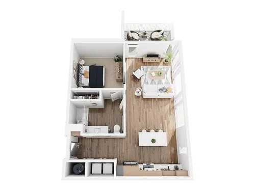 Floor plan 1B-3