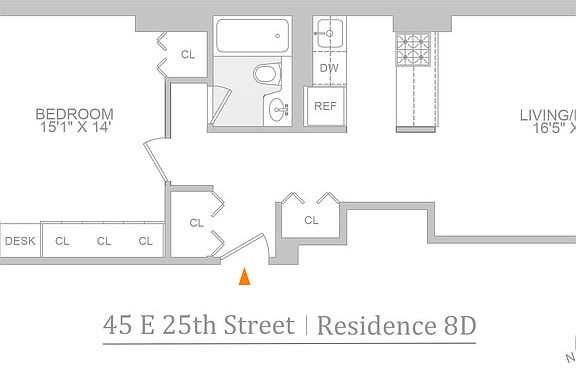2nd image of 43 E 25th St APT 8D