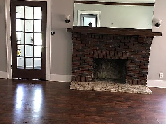 Fireplace in living room 