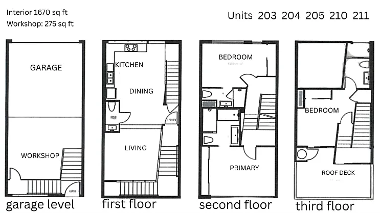 Floor plan PRE-LEASING Townhome Open Floor plan