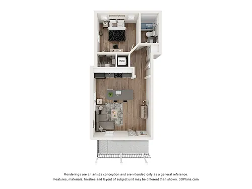 Floor plan Addison C - Unfurnished