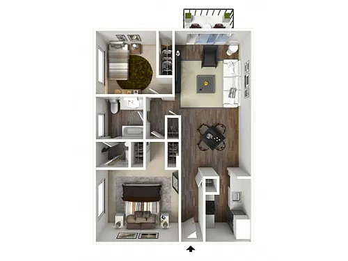 Floor plan 2X15