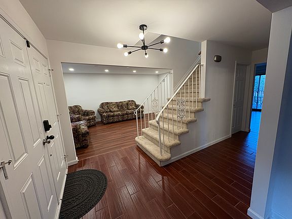 Front entry way and family room