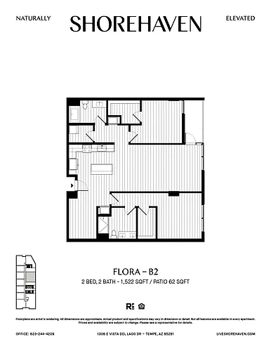 Floor plan Flora - B2