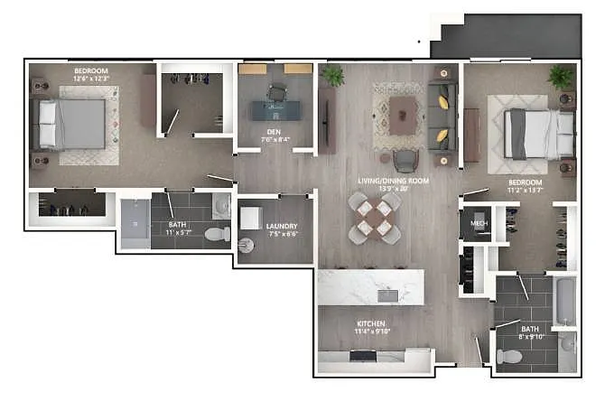 Floor plan B10D