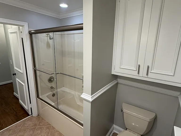 Hall bathroom, lots of storage space!