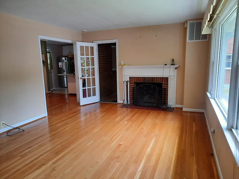 living room with hardwood floor