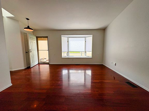 Living room with bay window
