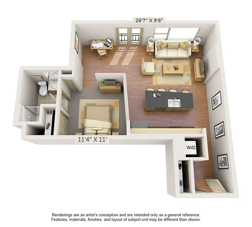 Floor plan Sawtooth
