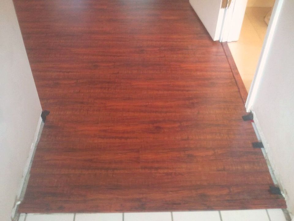 New laminate floors in progress