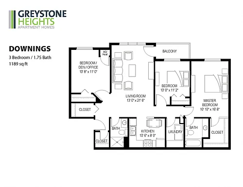 Floor plan Downings - Platinum